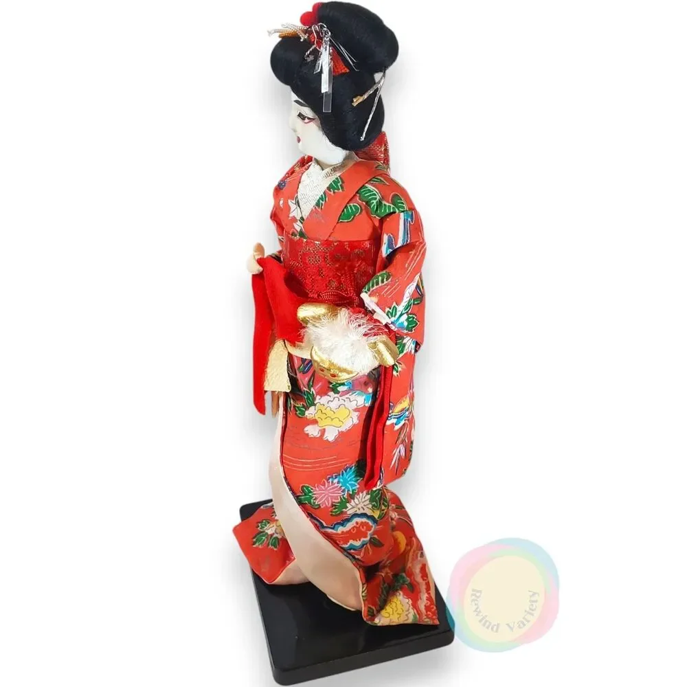 Vintage 1962 1963 Japanese Geisha Dolls Set of 3 11